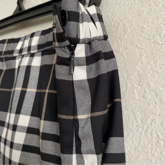 Joan Rivers womans Classic Black and White Plaid Skirt size 14 preppy career - Picture 2 of 7